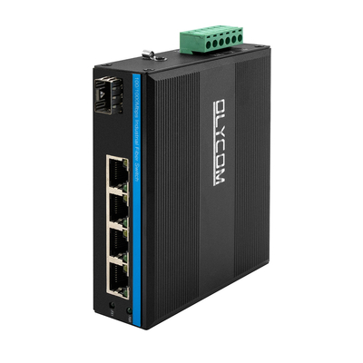 5 βιομηχανικός βαθμός ράγα Gigabit λιμένων διακοπτών DIN Unmanaged Ethernet