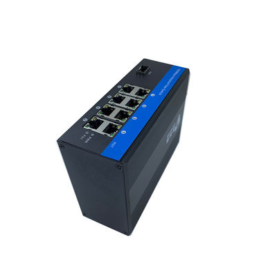 IP44 βιομηχανική εγκατάσταση 8 ραγών Ethernet DIN διακοπτών δικτύων λιμένες RJ45