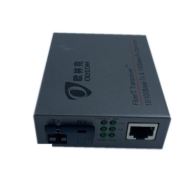 Wdm γρήγορο σύνολο μετατροπέων μέσων Ethernet οπτικών ινών - διπλός έλεγχος ροής