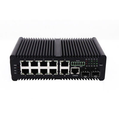 Gigabit Ethernet 40Gbps 8 βιομηχανικός διοικούμενος διακόπτης σημείου εισόδου λιμένων μέχρι 90W