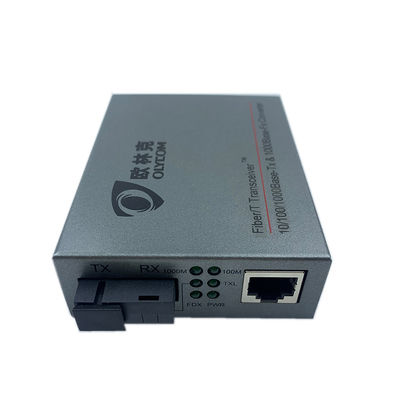 Ενιαίος μετατροπέας DC48V 1310/1550nm MEDIA τρόπου σημείου εισόδου Unmanaged Gigabit