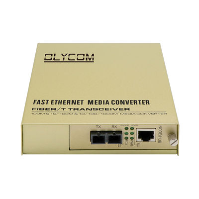 Μετατροπέας MEDIA CCTV MDIX με 2 λιμένες SMF 100km Max Ethernet