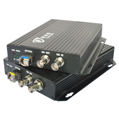 Τηλεοπτικοί οπτικοί συσκευή αποστολής σημάτων και δέκτης λιμένων 3g-SDI BNC με την αυλάκωση παραγωγής DC12V SFP 2 SDI