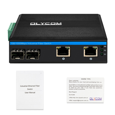 Unmanaged 4 αυλακώσεις IP44 DC24V υπόθεσης SFP Gigabit Ethernet λιμένων διακόπτης