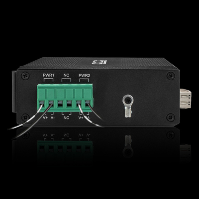 2 βιομηχανικό Ethernet μοντάρισμα ραγών μετατροπέων DC48V DIN μέσων ινών λιμένων 30W Gigabit