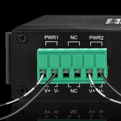 3 μίνι DIN προϋπολογισμός DC48V σημείου εισόδου διακοπτών 100/1000Mbps 60W ινών Ethernet ραγών λιμένων