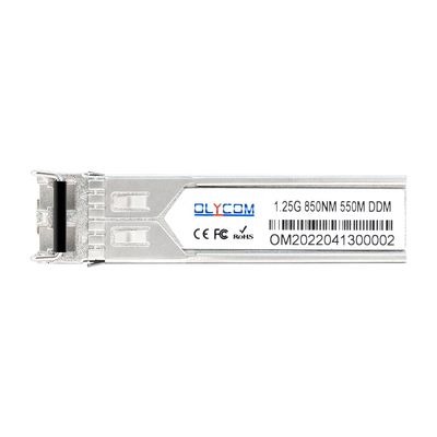 Βιομηχανική μονάδα SFP 1.25G 850nm Multimode 550m Duplex LC DDM για Gigabit Switch