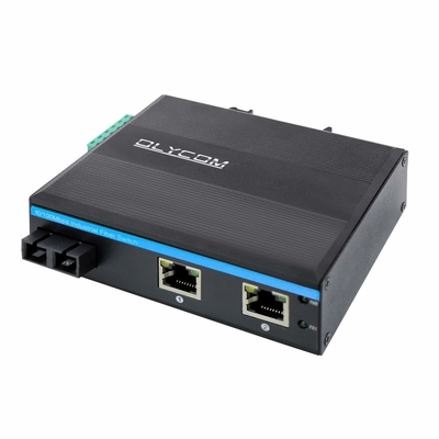 Μίνι διακόπτης 2 Χ UTP Cat5e ινών Ethernet Gigabit/λιμένες χαλκού Cat6 10/100/1000 + 1 διπλή ίνα 20KM Sc λιμένων SM ινών Χ