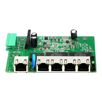 5 θύρες E-Mark Industrial Network Switch PCBA Gigabit βασισμένη μη διαχειριζόμενη 12V 24V