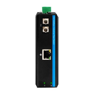 Μίνι ανθεκτικός μετατροπέας πολυμέσων Gigabit Ethernet μη διαχειριζόμενος ST Fiber 30km Διπλό DC12V CE FCC