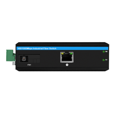 Βιομηχανική θήκη Gigabit Ethernet POE Media Converter DC48V 30W Budget Rugged Case