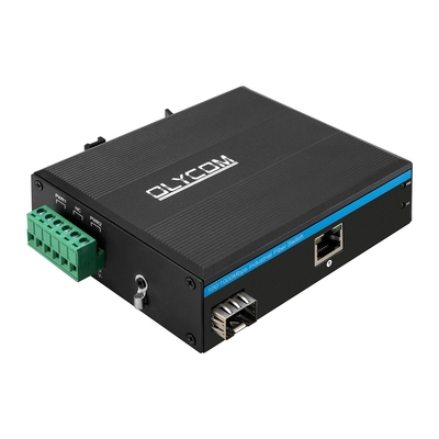 30W Βιομηχανικός μετατροπέας μέσων PoE 100M/1000M SFP Slot μη διαχειριζόμενο Gigabit Ethernet