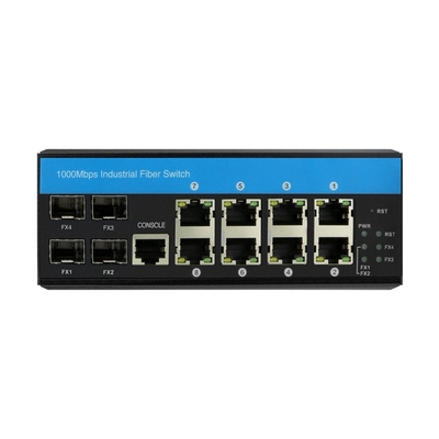 2.5G Lite Layer 3 Ring Managed Ethernet Switch 12 πόρτες ERPS RSTP Din Rail Mounted