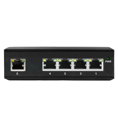 Ε-σημάδι 5 βιομηχανικά Temp διακοπτών ραγών 24V Ethernet Unmanaged Gigabit DIN λιμένων