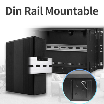 IM-WS080GE 8 θύρες E-Mark Ethernet Switch Gigabit Unmanaged Din Mounted 24V εισροή