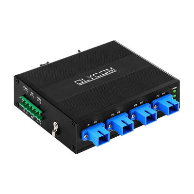 Διακόπτης οπτικής παράκαμψης 4 θυρών SC/UPC Connector Simplex 1310/1550nm DC24V DIN Rail CE
