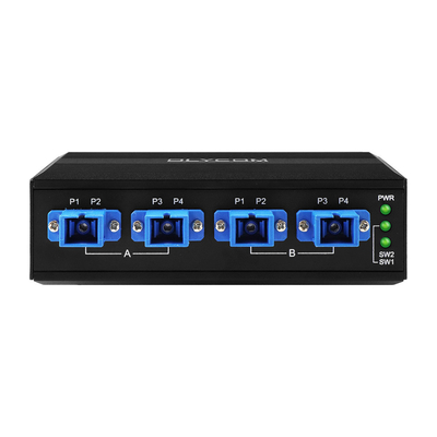 4 PORT ΟΠΤΙΚΟΣ ΠΡΟΣΚΛΗΨΗΣ ΚΑΤΑΣΤΗΣ SC/UPC CONNECTOR SIMPLEX 1310/1550NM DC24V DIN