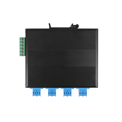Πολυτρόπος 8 Port LC Port Fiber Bypass Switch για οπτική προστασία DIN35