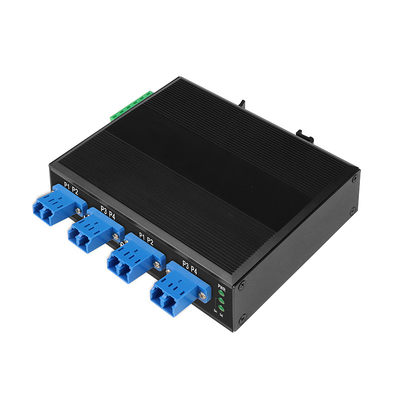 Πολυτρόπος 8 Port LC Port Fiber Bypass Switch για οπτική προστασία DIN35