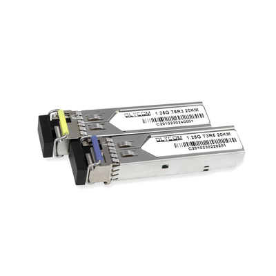 1.25G SFP Module Μονοτρόφος 1310nm/1550nm 20km Απλός οπτικός δέκτης