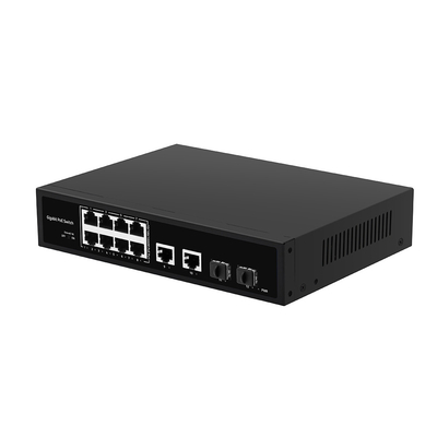 8 θύρες POE Gigabit Fiber Switch POE Watchdog με 4 θύρες SFP/RJ45 Uplink 120W