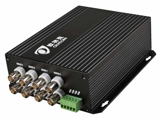 1550nm Fiber Optical HD Video Converter με RS485 Data 8ch Port 1080p AHD CVI TVI 20km Bnc Extender