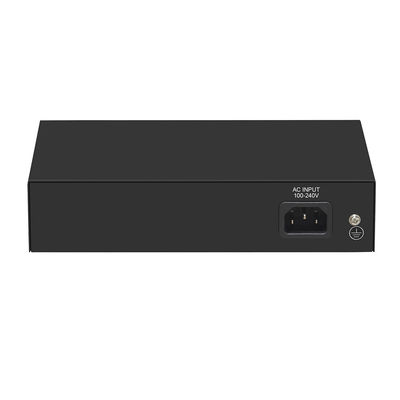 Διακόπτης CCTV PoE Fast Ethernet 4 Θυρών Με 2 Χάλκινες Θύρες Uplink Προϋπολογισμός Ισχύος 55W Είσοδος AC