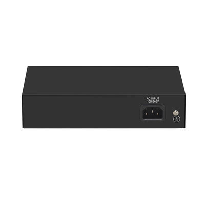 4 θυρών Gigabit Fiber Switch PoE Af/At 60W με 1 SFP/Copper Uplink Εμπορικής Βαθμίδας CE