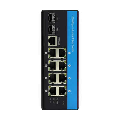 10 θύρες Gigabit POE Switch L2 διαχείρισης Vitesse chipset Rugged Ethernet Switch