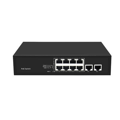 8 Port PoE Switch 10/100M Fast Ethernet VLAN 250-μέτρων PoE απόσταση AC εισροή μη διαχειριζόμενη