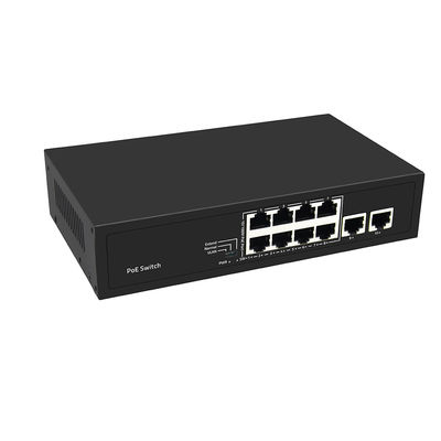 8 Port PoE Switch 10/100M Fast Ethernet VLAN 250-μέτρων PoE απόσταση AC εισροή μη διαχειριζόμενη