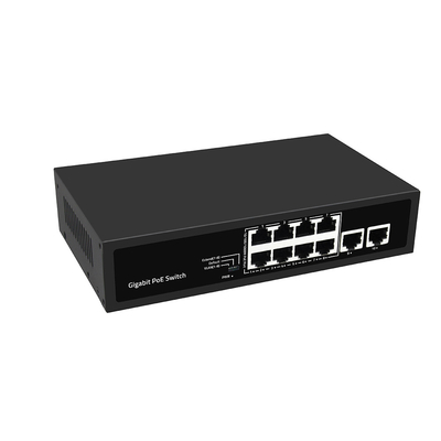 8 θύρες Gigabit PoE Network Switch VLAN 250-μέτρων AI PoE 120W Προϋπολογισμός μη διαχειριζόμενος