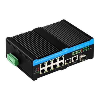8 θύρες Ultra PoE L2 Managed Switch ERPS 2.5G Ring με 1SFP/RJ45 Uplink PoE Af/At/Bt