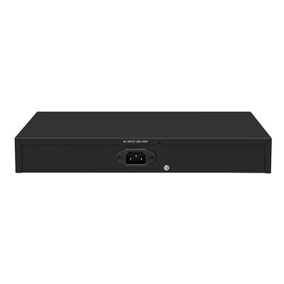 16 Θύρες PoE Switch 250-Μέτρα Απόσταση PoE 10/100M Υποστήριξη Λειτουργίας VLAN Προϋπολογισμός 300W CE