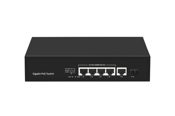 6 θύρες 10/100/1000mbps POE Fiber Switch με 4 θύρες Poe Ethernet Switch Manufacturer