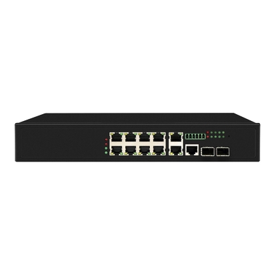 8 θύρες Poe Switch με 90W διαχειριζόμενες 2*2.5Gb θύρες SFP+2 θύρες combo POE fiber switch