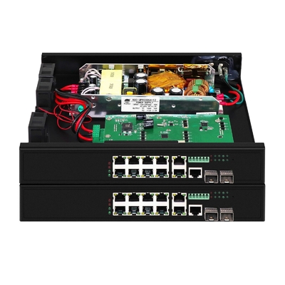 8 θύρες Poe Switch με 90W διαχειριζόμενες 2*2.5Gb θύρες SFP+2 θύρες combo POE fiber switch