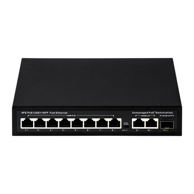 8 Port POE Switch με ισχύ 120W και μετάδοση 250m για CCTV - Unmanaged Fiber Optic POE Switch
