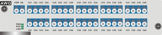 1U rack 100GHz AWG 40 Wavelengths Multiplexing/Demultiplexing Card για συστήματα DWDM υψηλής χωρητικότητας