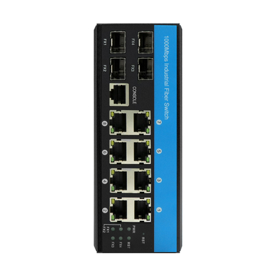 Βιομηχανικά POE Ethernet Switches 4*1000 Base-X 8*10/100/1000Base-T Διαχειριζόμενα δίκτυα Switches