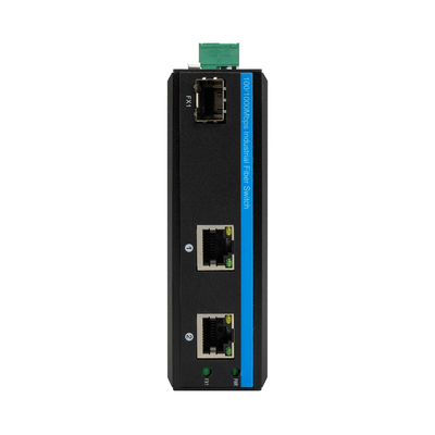 Μίνι Gigabit 2RJ45+SFP Poe Switch Οπτικός εξωτερικός μετατροπέας ινών μέσων ενημέρωσης