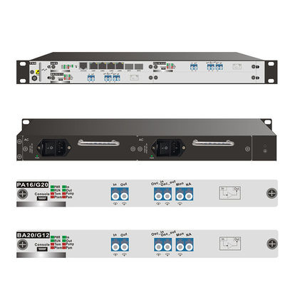 Σύστημα πλαισίου 1U Rack-Mount για Ενισχυτή Οπτικού Σήματος Συσκευής EDFA (Erbium-Doped Fiber Amplifier)