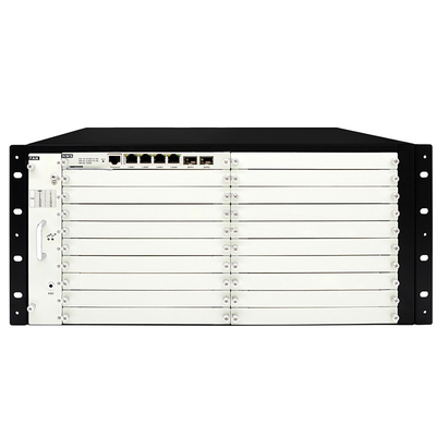 OTN DWDM 5U υπόστεγο 20 θέσεις εξυπηρέτησης για 100G 200G 400G μετάδοση διπλής εισόδου ισχύος