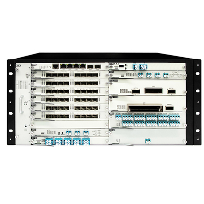 OTN DWDM 5U υπόστεγο 20 θέσεις εξυπηρέτησης για 100G 200G 400G μετάδοση διπλής εισόδου ισχύος