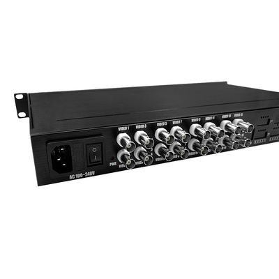 16 Θυρών AHD/CVI/TVI Μετατροπέας Βίντεο HD 1080P Σε Οπτικές Ίνες Singlemode Είσοδος AC 220V