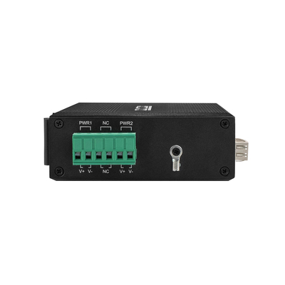 10/100M Γρήγορος μετατροπέας μέσων Ethernet Industrial PoE 15.4W 30W Unmanaged CE DIN Rail