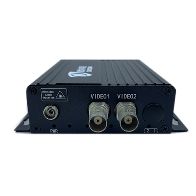 2 θύρες CCTV Analog Video Fiber Optic Converter 720P DC5V FC/SC/ST σύνδεσμος