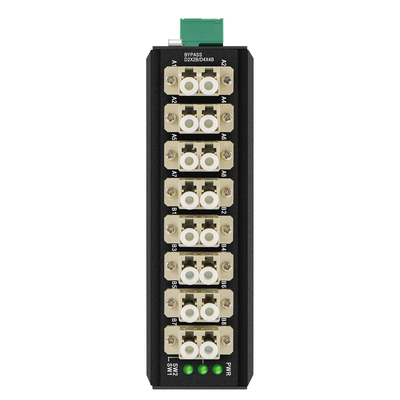 OM-FBS-44-MLC MULTIMODE OPTICAL BYPASS MODULE 8 PORT LC CONNECTOR DIN MONTED 12V 24V Η διακόπτρια είναι διαθέσιμη σε όλες τις συσκευές.