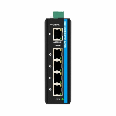 Μίνι 5 θύρες βιομηχανικός διακόπτης Ethernet 4 RJ45 θύρας σε 1 uplink RJ45 gigabit μη διαχειριζόμενος διακόπτης dc12v/24v εισόδου