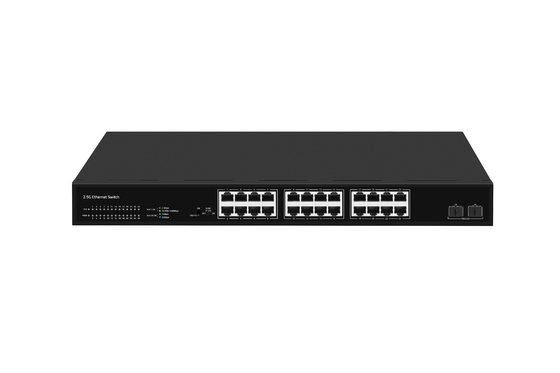 24 Port Network Switch 100M/1G/2.5G Ethernet 1G/2.5G/10G Fiber μη διαχειριζόμενη με FAN